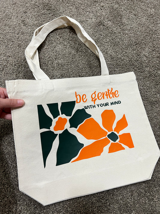 Be Gentle With Your Mind Tote Bag - Cuts & Co Creatives